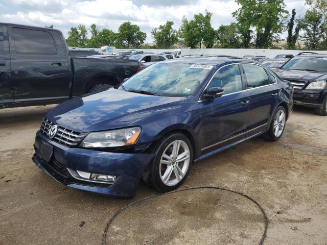 1VWCN7A34DC043516 - 2013 VOLKSWAGEN PASSAT SEL BLUE photo 1