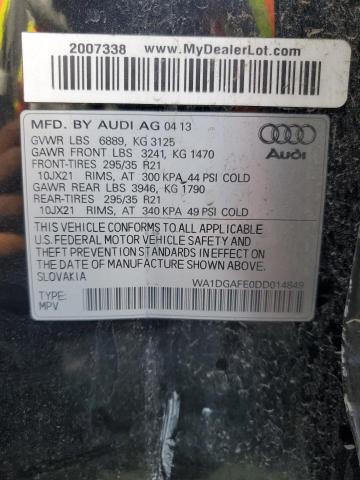 WA1DGAFE0DD014849 - 2013 AUDI Q7 PRESTIGE 黑色 照片 13