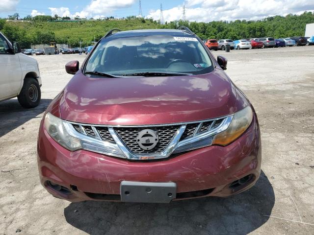 JN8AZ1MW1BW167227 - 2011 NISSAN MURANO S MAROON photo 5