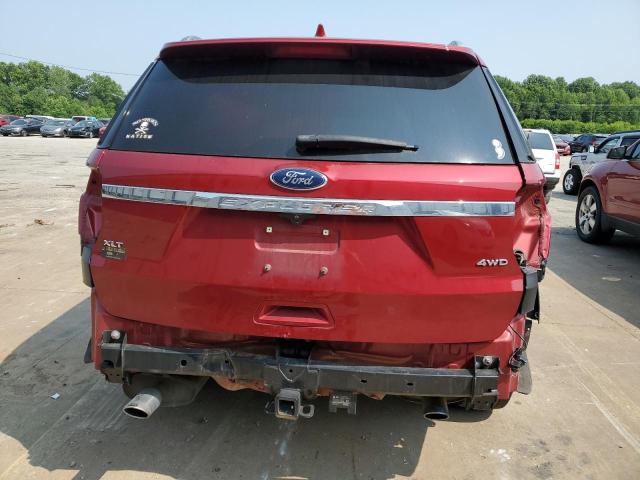 1FM5K8D8XHGD38132 - 2017 FORD EXPLORER XLT BURGUNDY photo 6