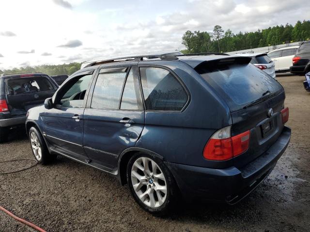 5UXFB53534LV09625 - 2004 BMW X5 4.4I BLUE photo 2