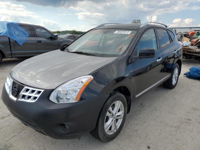 JN8AS5MV2CW706278 - 2012 NISSAN ROGUE S BLACK photo 2