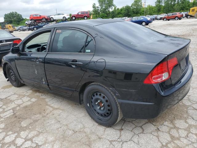 2HGFA16508H326695 - 2008 HONDA CIVIC LX BLACK photo 2