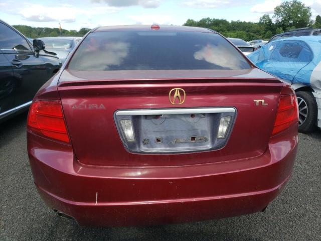 19UUA66255A057176 - 2005 ACURA TL RED photo 6