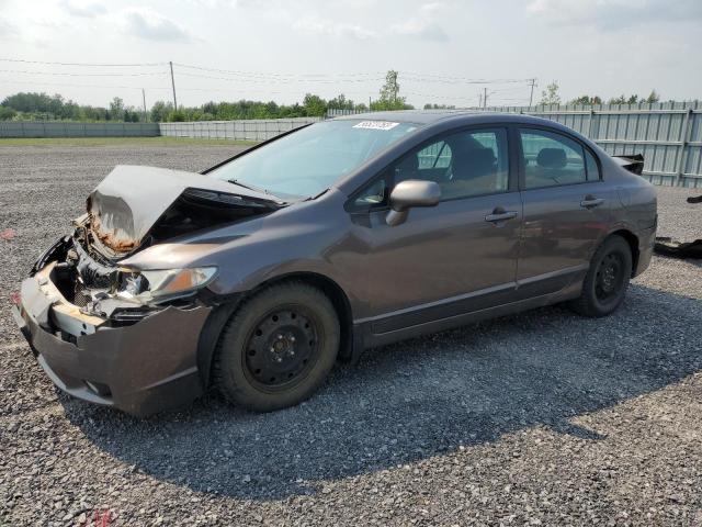 2HGFA1E61BH010482 - 2011 HONDA CIVIC LX-S Gris photo 1