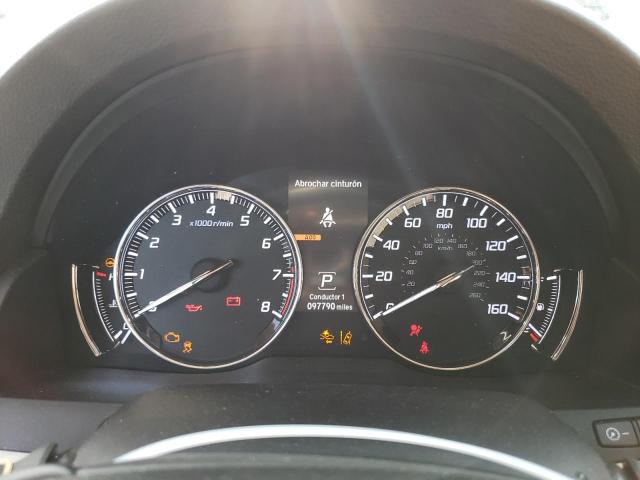 JH4KC1F9XGC000381 - 2016 ACURA RLX ADVANCE BLACK photo 9