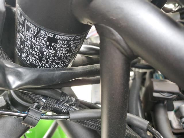 ML5EXER13PDA80193 - 2023 KAWASAKI EX650 R GREEN photo 10