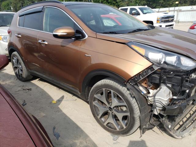 KNDPRCA61J7450175 - 2018 KIA SPORTAGE SX BROWN photo 4