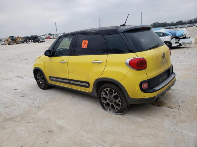 ZFBCFADH2EZ021505 - 2014 FIAT 500L TREKKING YELLOW photo 2