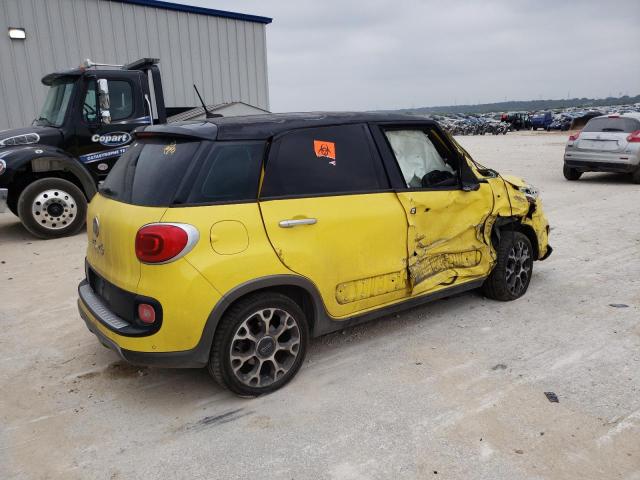 ZFBCFADH2EZ021505 - 2014 FIAT 500L TREKKING YELLOW photo 3