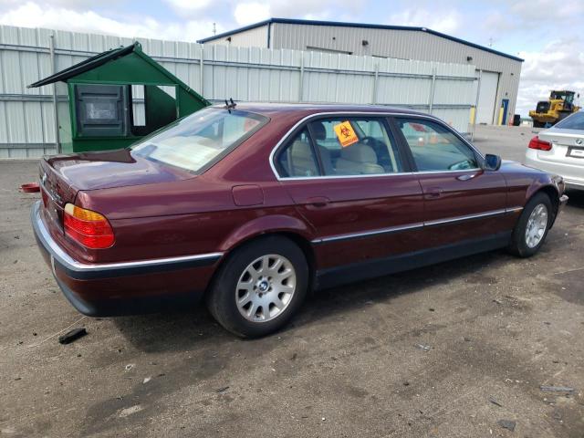 WBAGH8343YDP06479 - 2000 BMW 740IL IL BURGUNDY photo 3