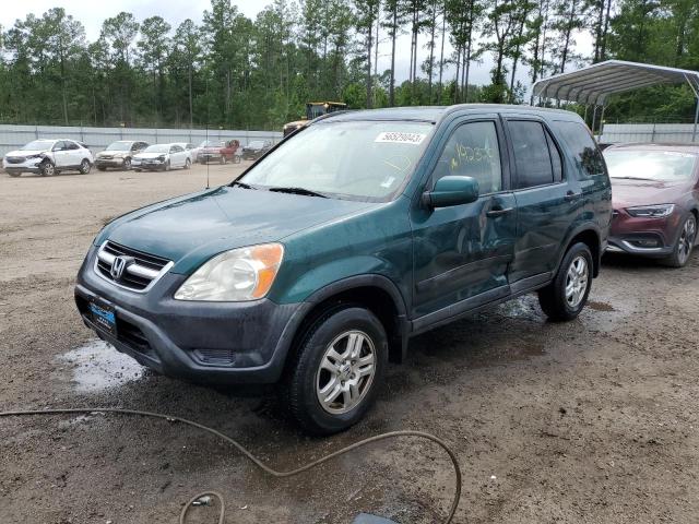 JHLRD78804C056890 - 2004 HONDA CR-V EX GREEN photo 1