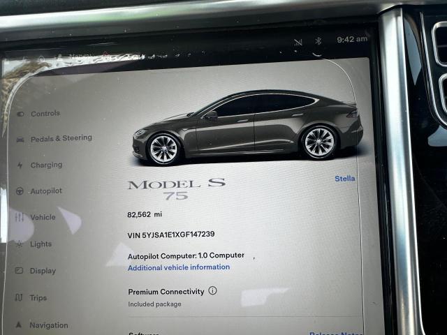 5YJSA1E1XGF147239 - 2016 TESLA MODEL S 灰色 照片 9