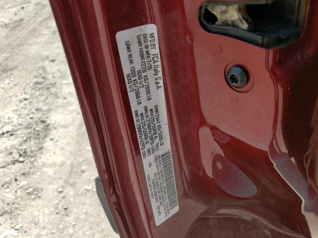 ZFBERFBT4G6A93849 - 2016 RAM PROMASTER SLT Бордовый фото 12