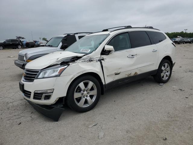 1GNKRJKD8EJ262815 - 2014 CHEVROLET TRAVERSE LTZ WHITE photo 1