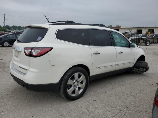 1GNKRJKD8EJ262815 - 2014 CHEVROLET TRAVERSE LTZ WHITE photo 3