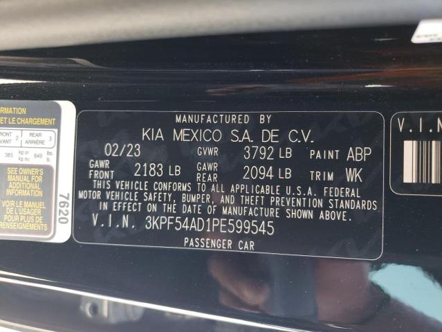 3KPF54AD1PE599545 - 2023 KIA FORTE GT LINE BLACK photo 13