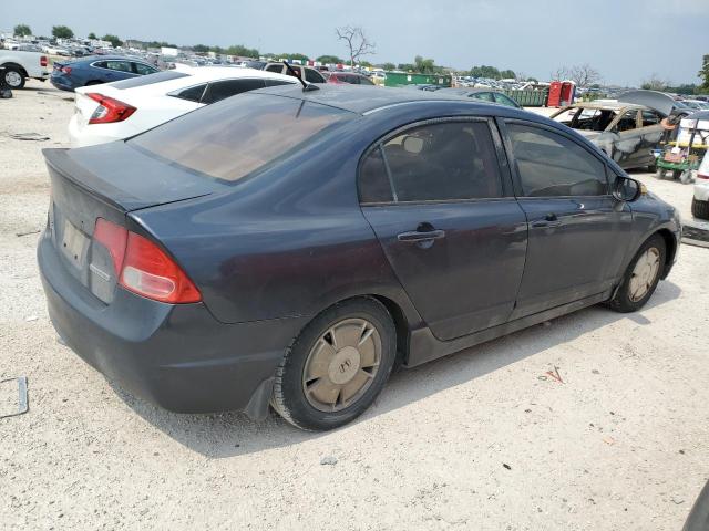 JHMFA36276S000221 - 2006 HONDA CIVIC HYBRID BLUE photo 3