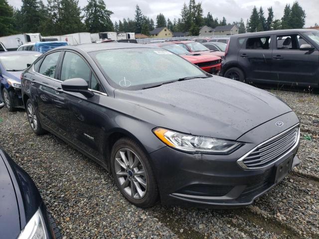 3FA6P0UU7HR313888 - 2017 FORD FUSION S HYBRID CHARCOAL photo 4