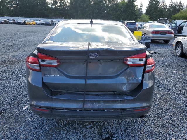 3FA6P0UU7HR313888 - 2017 FORD FUSION S HYBRID CHARCOAL photo 6