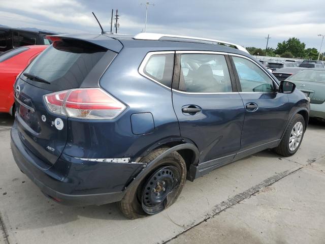 KNMAT2MV1GP654178 - 2016 NISSAN ROGUE S BLUE photo 3