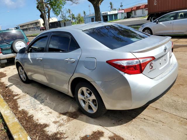 5YFBURHE0EP162337 - 2014 TOYOTA COROLLA L SILVER photo 2