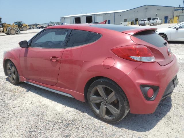 KMHTC6AE1FU240172 - 2015 HYUNDAI VELOSTER TURBO RED photo 2