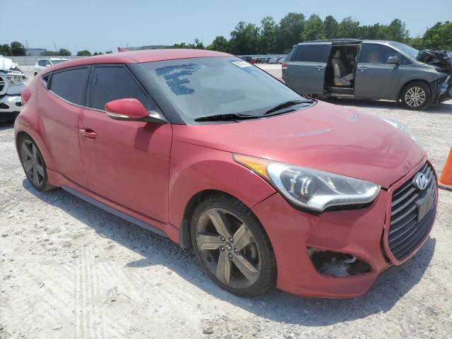 KMHTC6AE1FU240172 - 2015 HYUNDAI VELOSTER TURBO RED photo 4