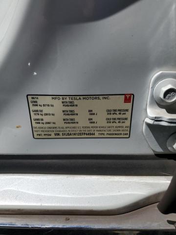 5YJSA1H12EFP44944 - 2014 TESLA MODEL S 白色 照片 12