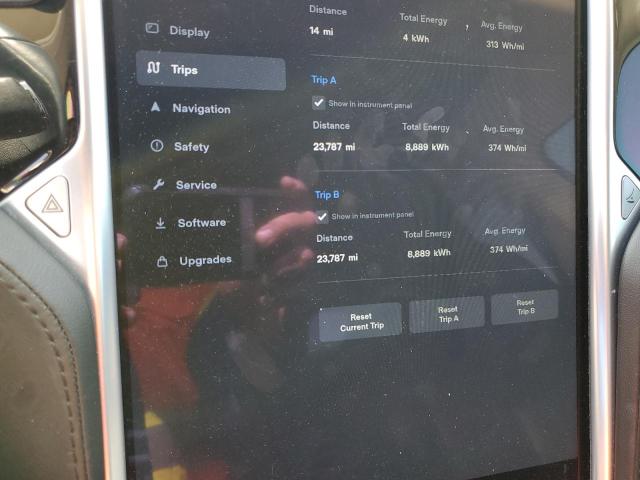 5YJSA1H12EFP44944 - 2014 TESLA MODEL S 白色 照片 9