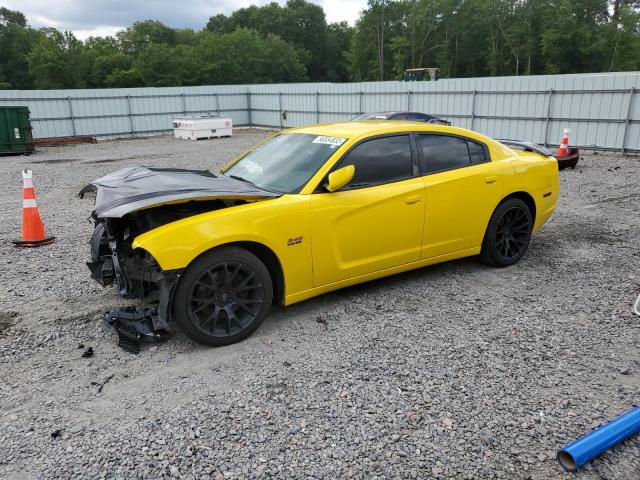 2C3CDXCT1CH301526 - 2012 DODGE CHARGER R/T YELLOW photo 1