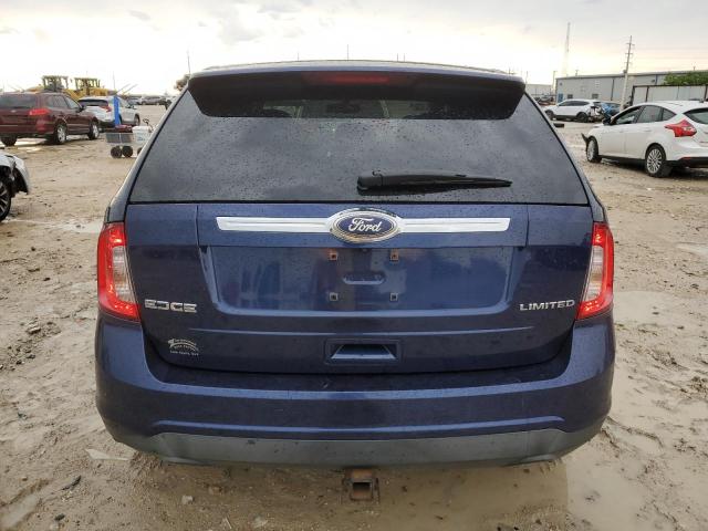 2FMDK3KC7BBA52758 - 2011 FORD EDGE LIMITED BLUE photo 6