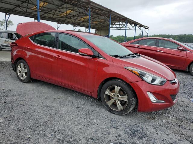 KMHDH4AE8GU588255 - 2016 HYUNDAI ELANTRA SE RED photo 4