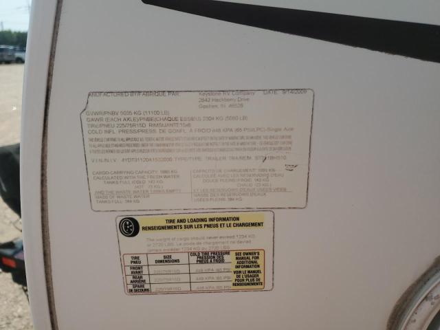 4YDT31120A1532030 - 2010 KEYSTONE SPRINTER WHITE photo 10