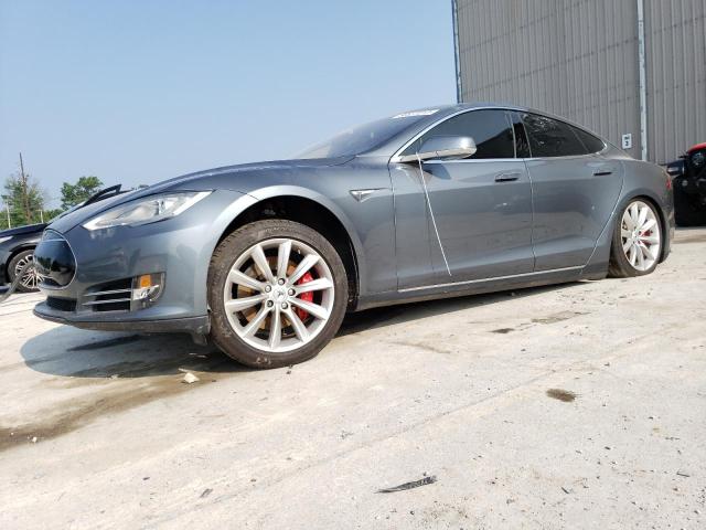 5YJSA1H11EFP39475 - 2014 TESLA MODEL S Մոխրագույն լուսանկար 1