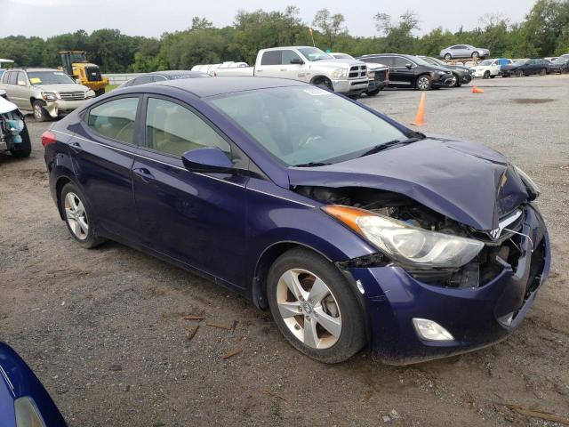 5NPDH4AE4DH399628 - 2013 HYUNDAI ELANTRA GLS BLUE photo 4