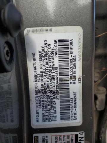 2T1KR32E64C236625 - 2004 TOYOTA COROLLA MA XR GRAY photo 13