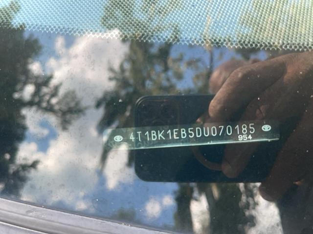 4T1BK1EB5DU070185 - 2013 TOYOTA AVALON BASE WHITE photo 12