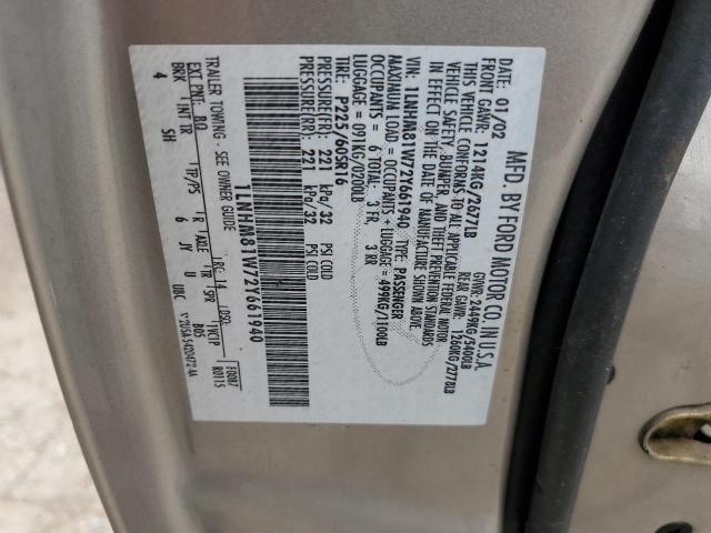 1LNHM81W72Y661940 - 2002 LINCOLN TOWN CAR EXECUTIVE TAN photo 12