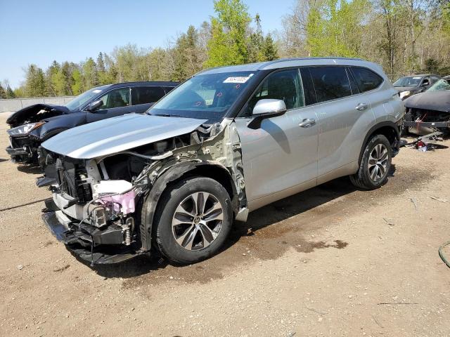 5TDGZRBH8LS522520 - 2020 TOYOTA HIGHLANDER XLE GRAY photo 1