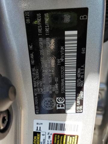 5TDGZRBH8LS522520 - 2020 TOYOTA HIGHLANDER XLE GRAY photo 14