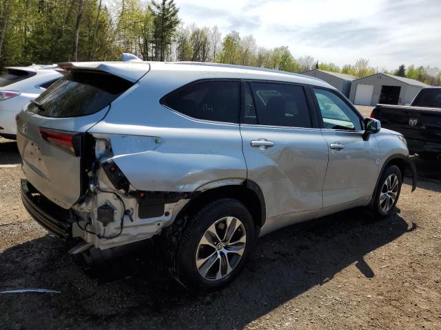 5TDGZRBH8LS522520 - 2020 TOYOTA HIGHLANDER XLE GRAY photo 3