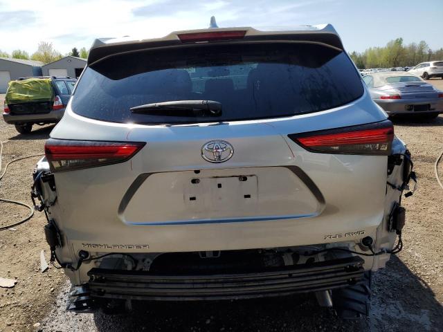 5TDGZRBH8LS522520 - 2020 TOYOTA HIGHLANDER XLE GRAY photo 6