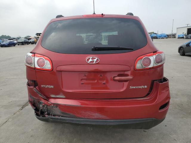 5NMSG3AB1AH345223 - 2010 HYUNDAI SANTA FE GLS RED photo 6