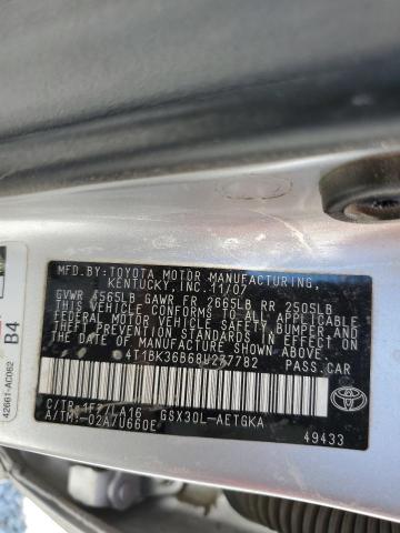 4T1BK36B68U277782 - 2008 TOYOTA AVALON XL/ XL SILVER photo 12