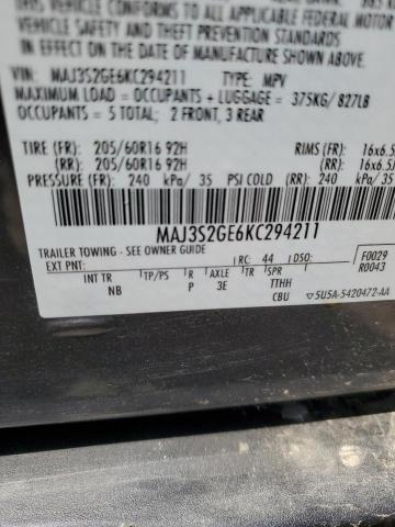 MAJ3S2GE6KC294211 - 2019 FORD ECOSPORT SE 灰色 照片 13