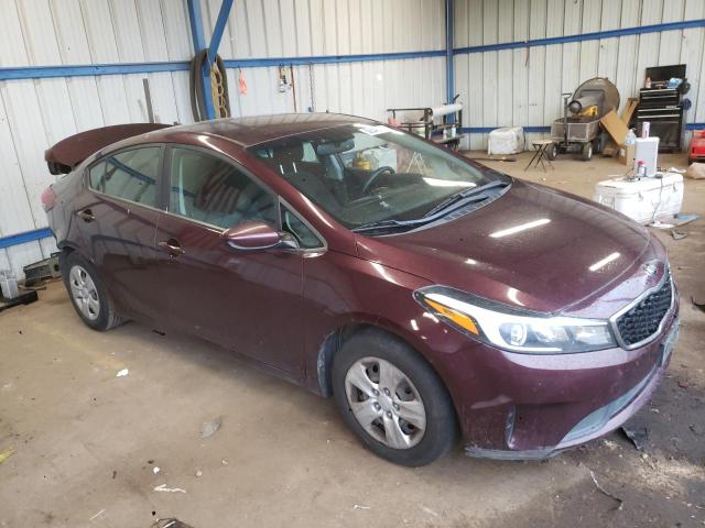 3KPFK4A76HE144033 - 2017 KIA FORTE LX MAROON photo 4