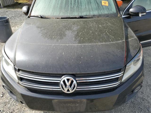WVGBV7AX2CW553552 - 2012 VOLKSWAGEN TIGUAN S BLACK photo 12