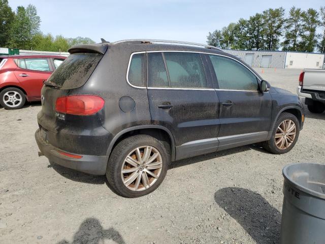 WVGBV7AX2CW553552 - 2012 VOLKSWAGEN TIGUAN S BLACK photo 3