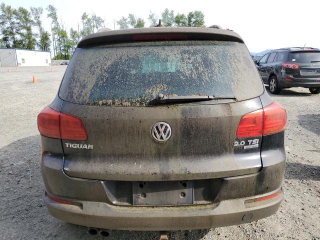 WVGBV7AX2CW553552 - 2012 VOLKSWAGEN TIGUAN S BLACK photo 6